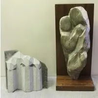 Untitled by Marion Lese, Two Midcentury Stone Sculptures, offered Jul 2015