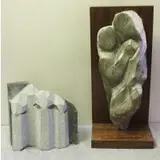 Marion Lese, Untitled, Two Midcentury Stone Sculptures