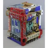 Douglas Abdell, Polychrome, metal and paper collage on wood, Untitled 1983 Mixed Media Sculpture