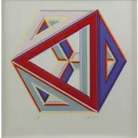 Alvin D. Loving, (Septahedron), Untitled Color Screenprint