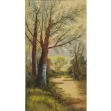 Jean Carzou (French, 1907 - 2000) by Jean Carzou, Watercolor Landscape, offered Mar 2015