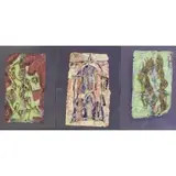 Charles Lassiter, Watercolor, ink, and acrylic (?) on paper, 3 Mixed Media Works on Paper of Figures