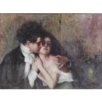 Rose e Spine by Antonio Piatti, Oil on Canvas "Rose e Spine", offered Oct 2014