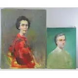 Rudolf Bernatschke, Woman - unsigned, 40" high x 30" wide