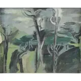 Jeannie Borel, Road Through the Hills, Oil on Canvas