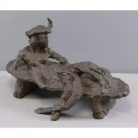 Lazzaro Donati, Lazzaro Donati (Italian, 1926 - 1977), Bronze Reclining Woman