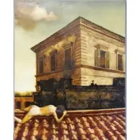 Peter Drake, Station, Large Oil On Canvas