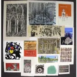 Theodore Davies, Broadway at Bowling Green, 15 Woodblocks, Etchings and Lithographs
