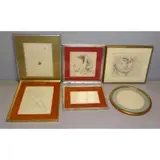 Vera Elvira Gascon, Untitled, 6 Ink Figure Drawings