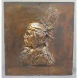 Edward Kemeys, Edward Kemeys, District of Columbia, 1843-1907, Bronze Relief of Native American