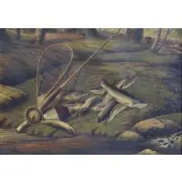 George Cope, The Day's Catch., Oil on Canvas "The Day's Catch." Signed and dated 95 lower left