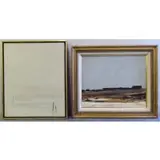 Ivan Mosca, Vicino Avila, Two 1960's Oil on Canvas Landscapes