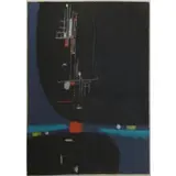 Max Ackermann, Untitled, 1956 Abstract Color Silkscreen