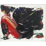 Norman Carton, The Heights., Abstract Oil/Canvas "The Heights." Signed lower right and on canvas verso