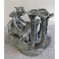 Bernard Reder, Organ Player II, Bronze "Organ Player II" Signed and numbered I-III on the base