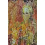 Honey W. Kurlander, Honey W. Kurlander, American, b, Oil on Canvas Portrait