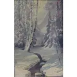 H.A Weiss, Winter Landscape, Oil on Canvas