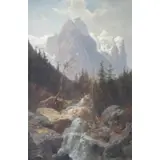 Thomas Hill, Mountain Cascade.