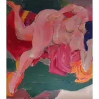 Stephen Ettinger, Large O/C of a Reclining Nude
