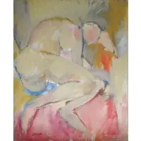 Stephen Ettinger, Untitled, Oil on Canvas of a Nude
