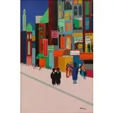Ben Hollis, O/C Winter City Street Scene