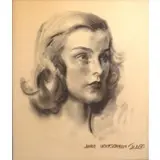 James Montgomery Flagg, Untitled, Charcoal Portrait of a Beauty