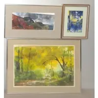 Kurt Jackson, K.M.J., 3 Watercolor Landscapes