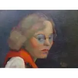 Walt Kuhn's Daughter Brenda. by W. Oil on Canvas Kuhn, offered May 2012
