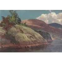 Carleton Wiggins, JCW, Oil on Canvas Landscape