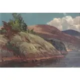 Carleton Wiggins, JCW, Oil on Canvas Landscape