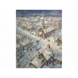 Lionel S. Reiss, Winter Scene with Church, W/C & Gouache on Paper