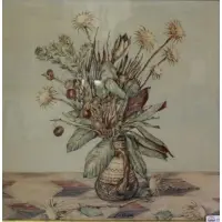 John Wenger, Desert Flowers., Watercolor "Desert Flowers." Signed lower center
