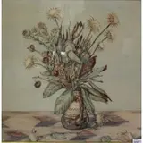 John Wenger, Desert Flowers., Watercolor "Desert Flowers." Signed lower center