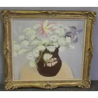 Jane Freilicher, Columbine., Oil on Linen Still Life