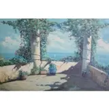 A. Oil on Canvas Palini, Capri