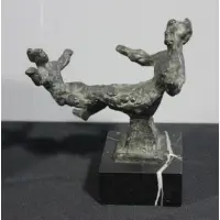 Chaim Gross, Austrian-American, 1904 - 1991 by Chaim Gross, Bronze of Mother and Child Playing, offered Nov 2011