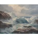 William Columbus Ehrig, O/C Coastal Seascape