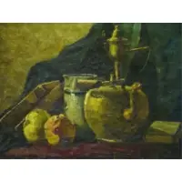 Jules Merckaert, O/C Still Life 1897