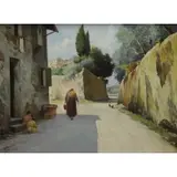Aldo Affortunati, Figures on a Rural Pathway