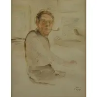 Untitled by Robert Philipp, Watercolor & Ink, offered Aug 2015