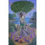 Louis-Mario Benjamin, Spiritual Tree, Oil on Canvas