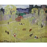 Moisey Kogan, Beginning of May, Oil on Canvas