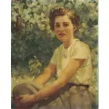 Arthur Von Frankenberg, Portrait of a Young Woman, Oil on Canvas