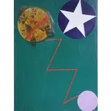 Leslie Eisenberg, Abstract Composition, Mixed Media on Canvas