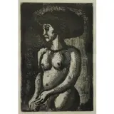 Georges Rouault, Fille au Grand Chapeau, Drypoint Etching & Aquatint