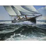 Blaikie Hines, Alden Schooner, Oil on Canvas