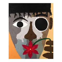 David "Mr. StarCity" White, The Flower, mixed media on canvas