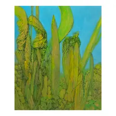 Juvenal Sansó Garrit, Unbowed Blooms, acrylic on paper