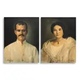 Antonio Garcia Llamas, Untitled, b.) Portrait of Doña Candida Rebullida<br> signed (lower right)<br> oil on canvas<br> 27" x 21" (69 cm x 53 cm)