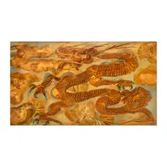 Justin Nuyda, Year of the Gold-Breasted Dragon, oil on canvas